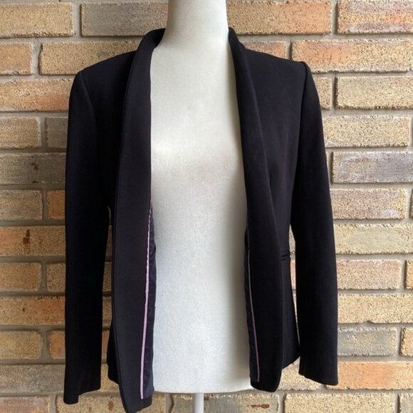 J.Crew 365 Stretch Twill Blazer Going Out Jacket Size 8 Black - Picture 5 of 16